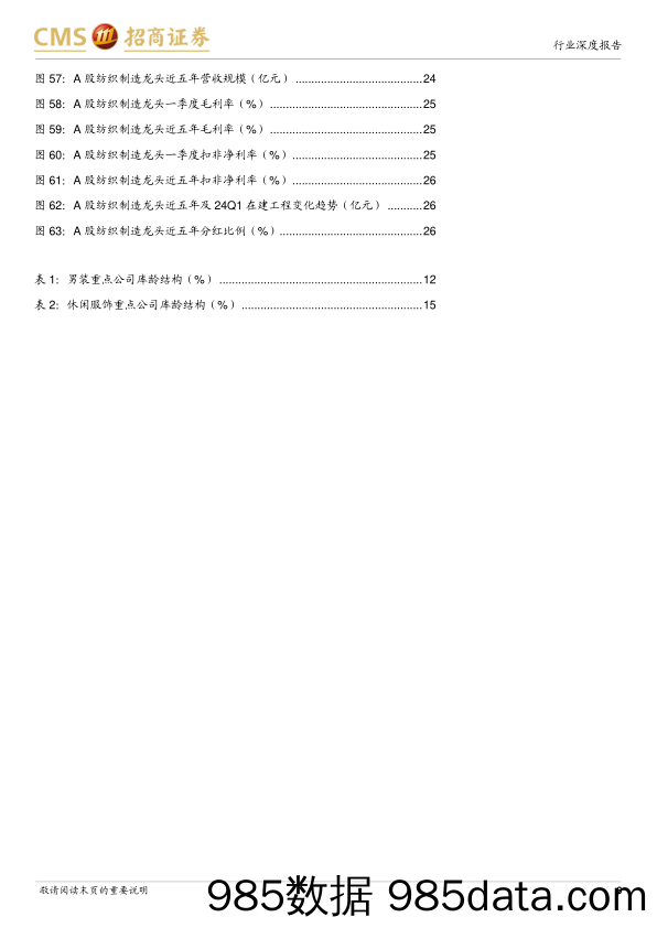 纺织服装行业2023年年报及2024年一季报综述：纺织制造需求恢复，品牌服饰温和复苏-240506-招商证券插图5