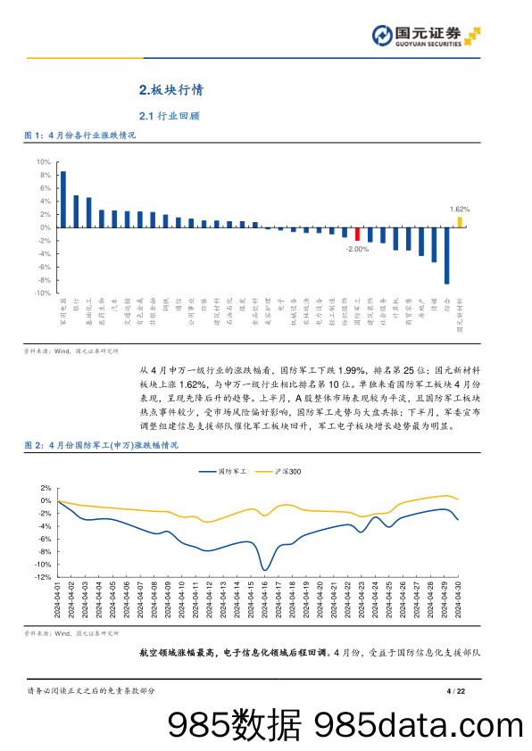 军工及新材料行业月报：新兵种调整彰显未来发展方向，多领域进展取得阶段性突破-240512-国元证券插图3