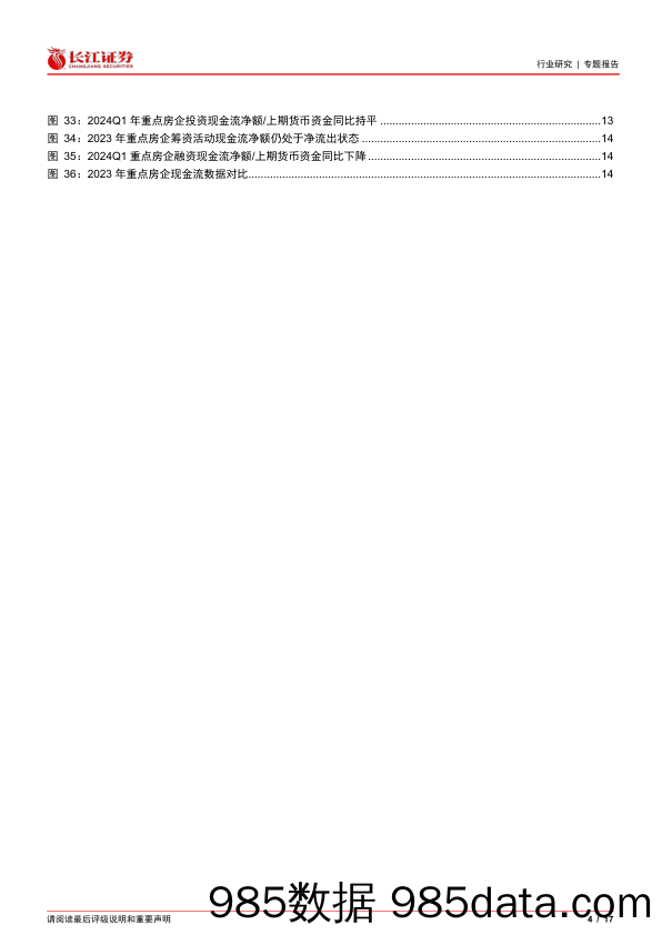 房地产行业2023年%262024Q1财报综述：财务篇，盈利承压，降杠杆依旧为主旋律-240514-长江证券插图3