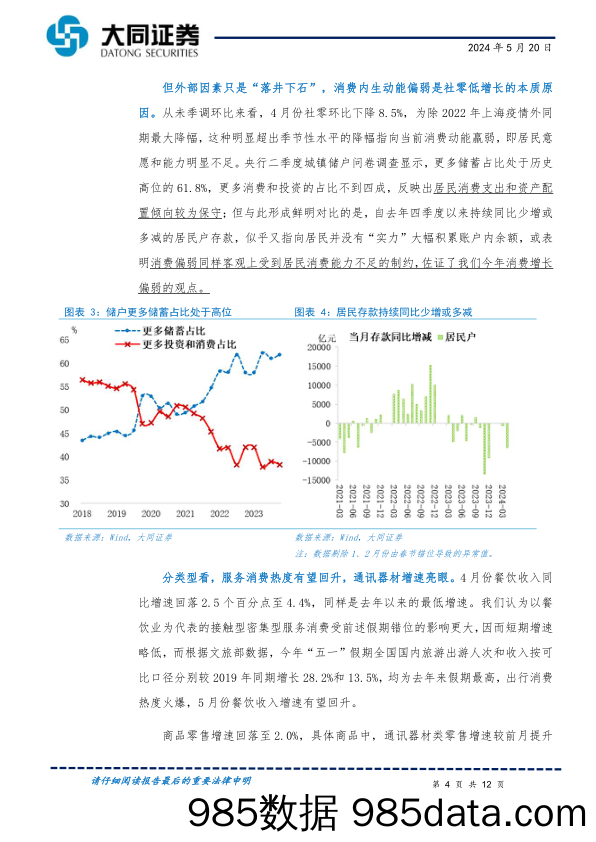 4月份经济数据及517地产政策解读：扩内需重在稳地产，政策加码多管齐下-240520-大同证券插图3