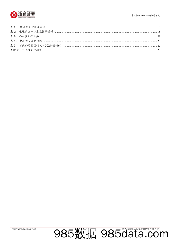 中通快递-W(2057.HK)深度报告：厚积薄发打造优势壁垒，行业龙头持续领跑-240517-浙商证券插图4