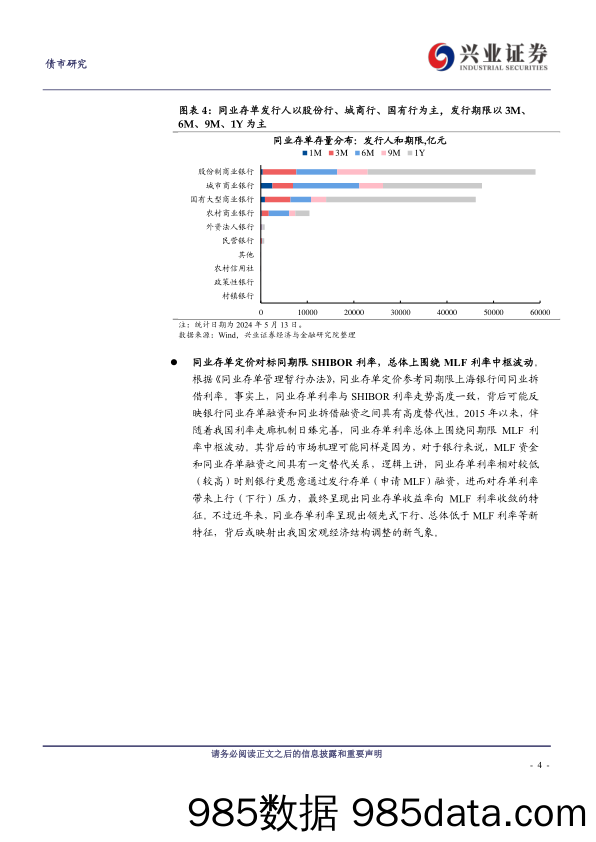 同业存单骑乘策略研究-240521-兴业证券插图3