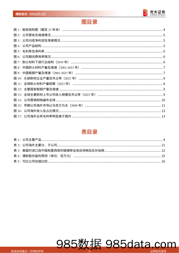 濮耐股份(002225)首次覆盖报告：国内耐材出海先行者，矿山有望打开成长空间-240521-光大证券插图2