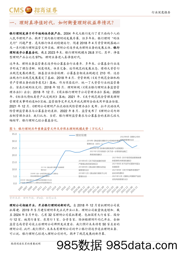 银行业招明理财指数报告-2024年5月期：5月理财收益率情况如何？-240519-招商证券插图3