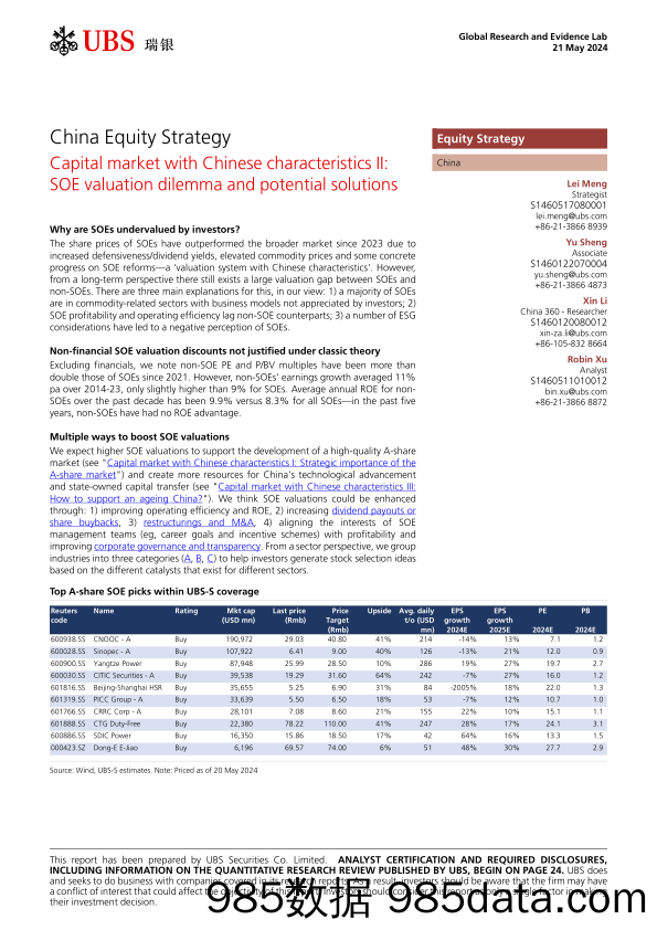 UBS Equities-China Equity Strategy _Capital market with Chinese character...-108315279