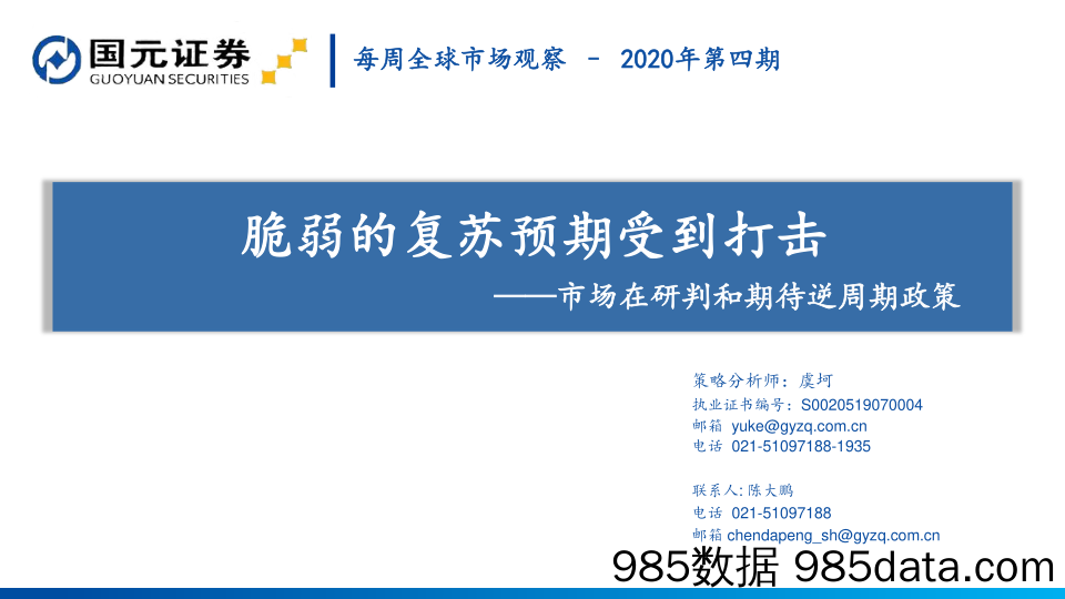 2020-02-16_策略报告_市场在研判和期待逆周期政策：脆弱的复苏预期受到打击_国元证券