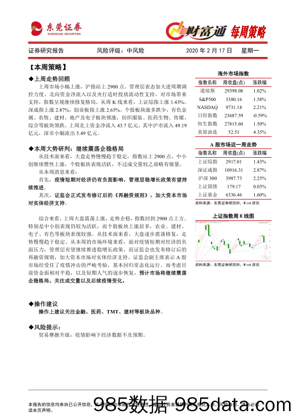 2020-02-18_策略报告_财富通每周策略_东莞证券