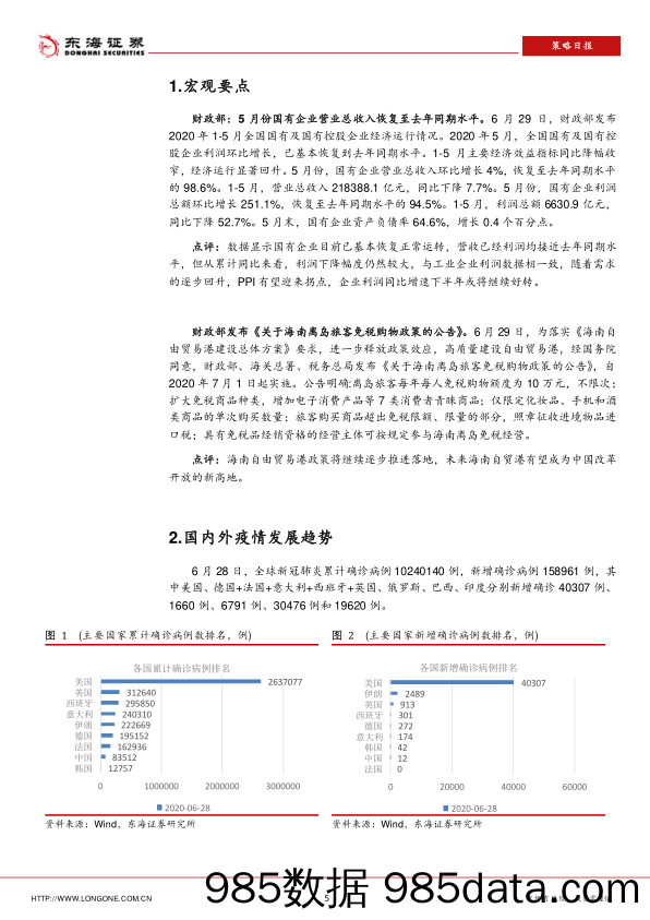 2020-06-30_策略报告_策略日报：5月国有企业营业总收入恢复至去年同期水平_东海证券插图4