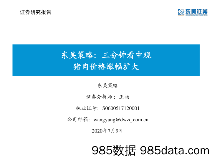 2020-07-09_策略报告_东吴策略：三分钟看中观猪肉价格涨幅扩大_东吴证券