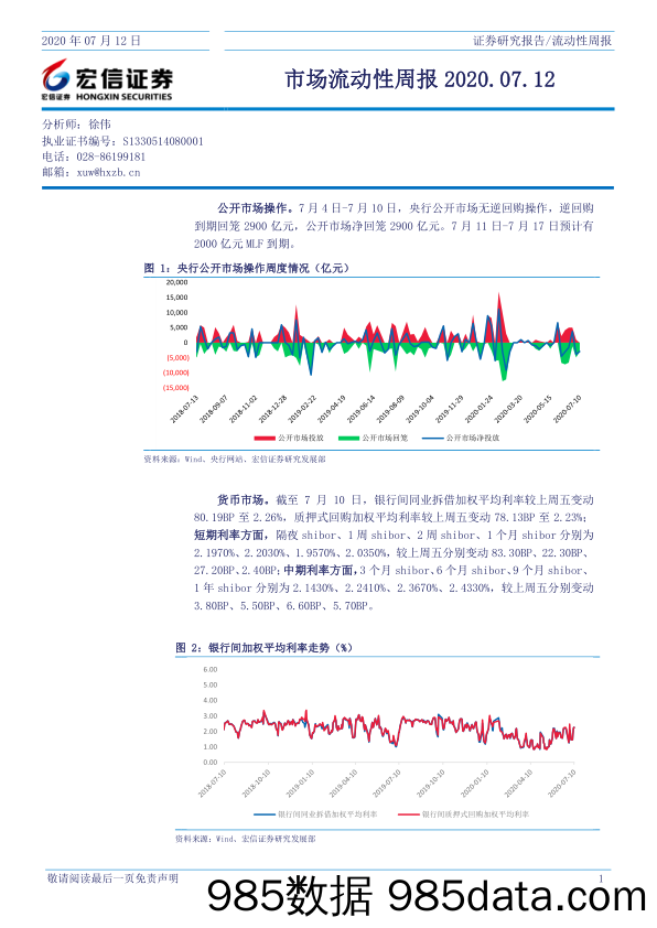 2020-07-14_策略报告_市场流动性周报_宏信证券