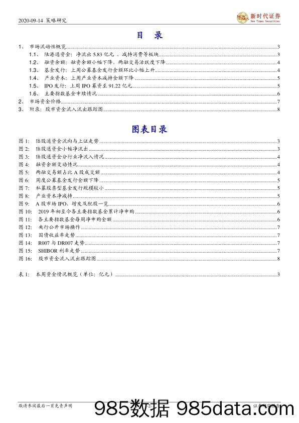 2020-09-15_策略报告_A股资金追踪：资金面环比改善，基金发行回升高位_新时代证券插图1