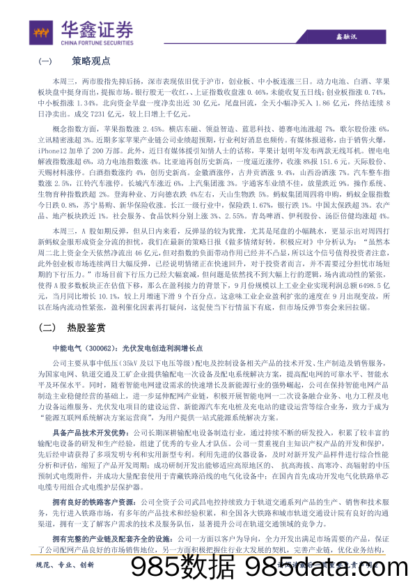 2020-10-29_策略报告_策略日报：反弹动能不足_华鑫证券插图1