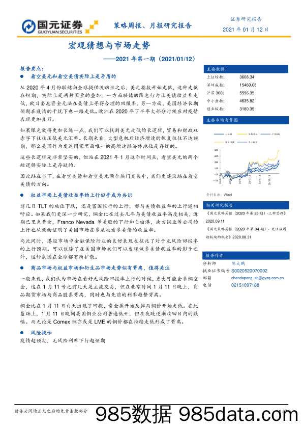 2021-01-13_策略报告_2021年第一期：宏观猜想与市场走势_国元证券