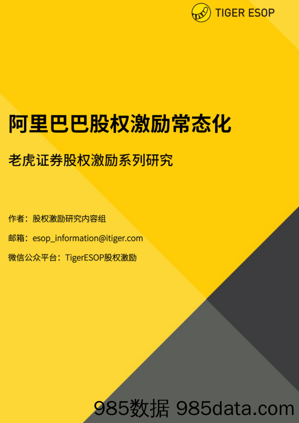 2021-08-19_策略报告_股权激励系列研究：阿里巴巴股权激励常态化_老虎证券