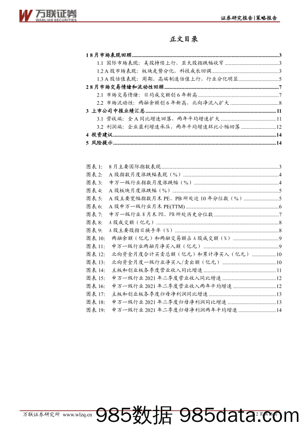 2021-09-06_策略报告_2021年策略月报第9期：中报业绩分化，重结构应对市场震荡_万联证券插图1