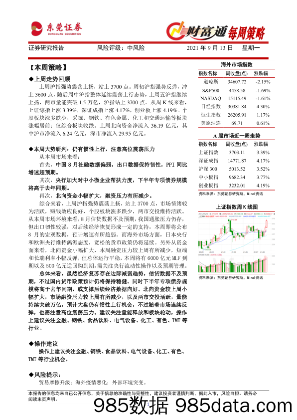 2021-09-13_策略报告_财富通每周策略_东莞证券