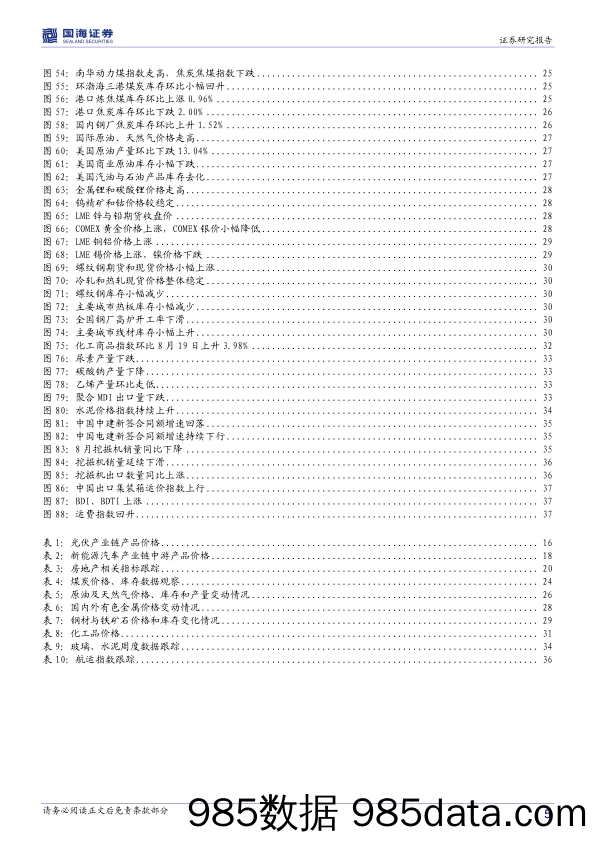 2021-09-17_策略报告_行业景气跟踪系列报告：周期景气处于高位，新能源景气延续_国海证券插图4