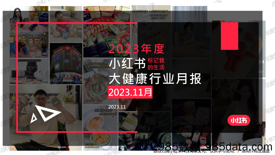 【小红书报告】小红书2023年大健康行业月报-11月