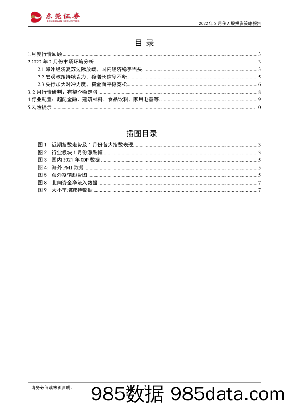 2022-01-28_策略报告_2022年2月份投资策略报告：有望企稳走强_东莞证券插图1