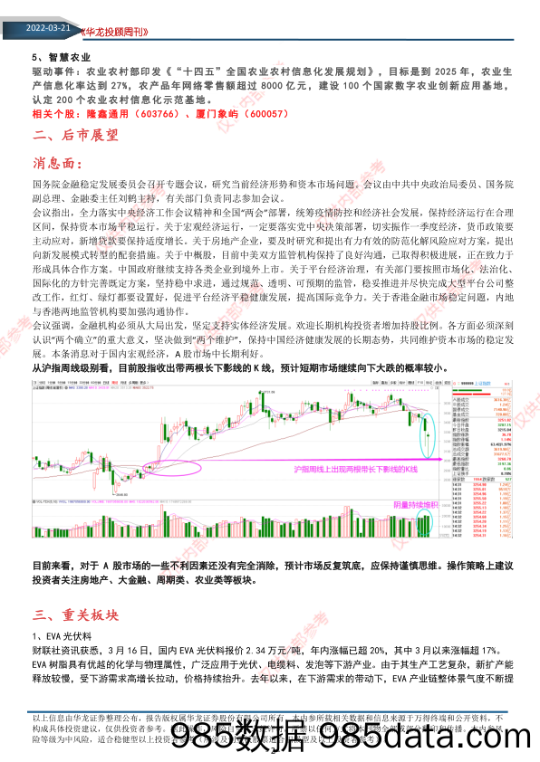 2022-03-22_策略报告_华龙投顾周刊：市场沐浴阳光后，该如何运行_华龙证券插图1