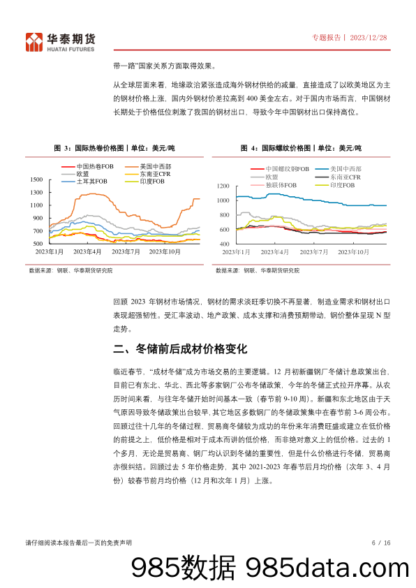 专题报告：冬储时间渐近 产能过剩制约成材利润-20231228-华泰期货插图5