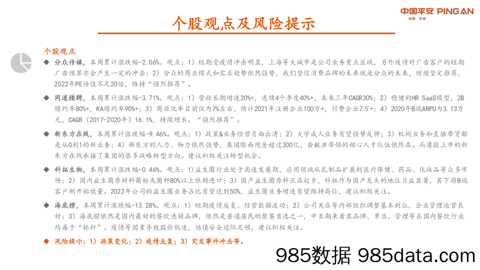 2022-05-09_策略报告_社服教育周报：短期疫情承压，等待政策的边际变化_平安证券插图2