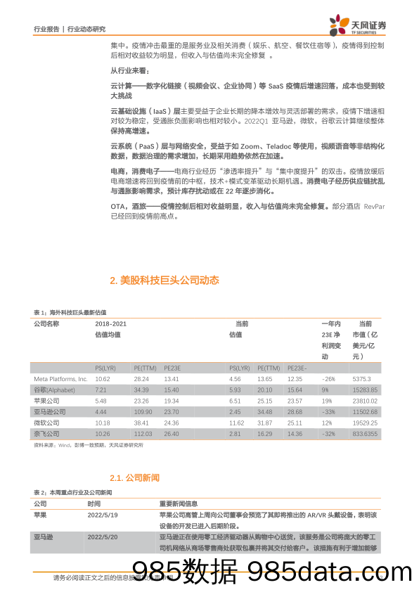 海外周报：海外半导体设备公司收入高增，零售巨头净利润大幅不及预期_天风证券插图2