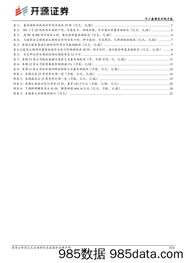 中小盘增发并购月报：北交所上市公司定增融资需求将逐渐释放_开源证券插图2