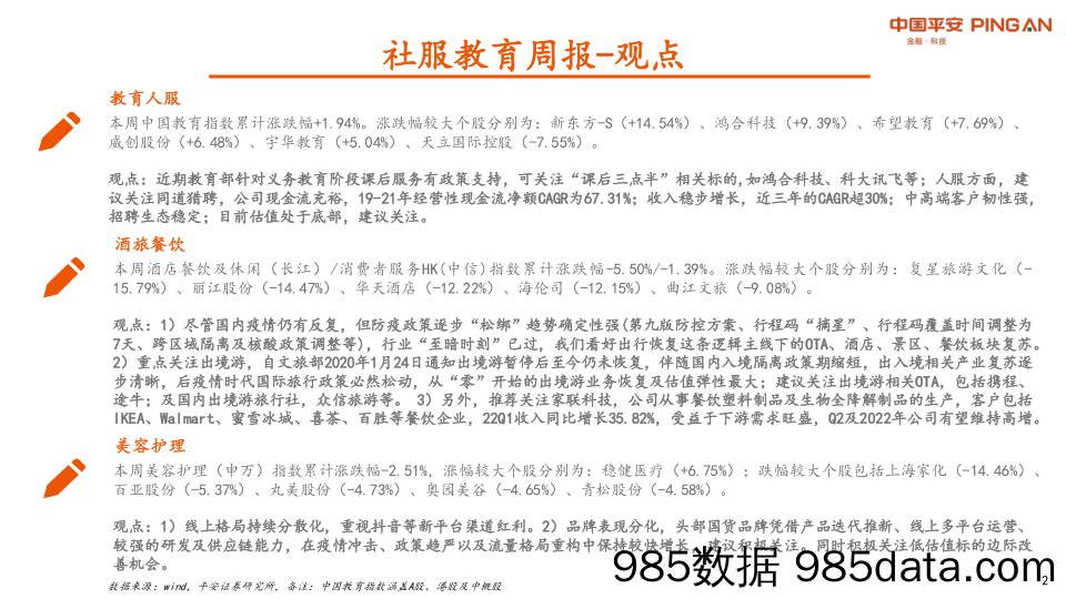 社服教育周报：多地疫情反复，关注“冰点”期的出境游_平安证券插图1