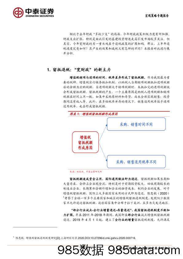 财政系列研究之二：退税和减税，有什么不同？_中泰证券插图3