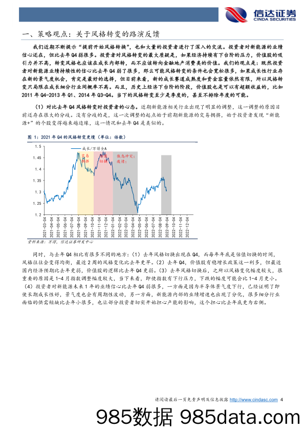 策略周观点：关于风格转变的路演反馈_信达证券插图3