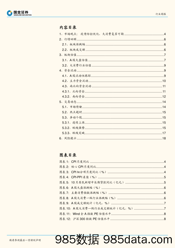 疫情防控优化，大消费复苏可期_国金证券插图1