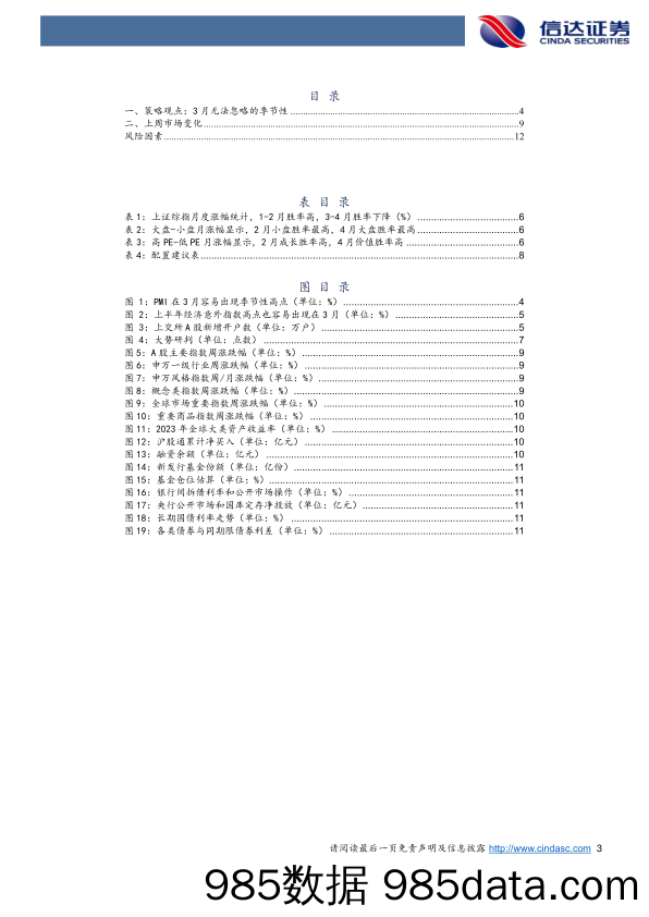 策略周观点：3月无法忽略的季节性_信达证券插图2