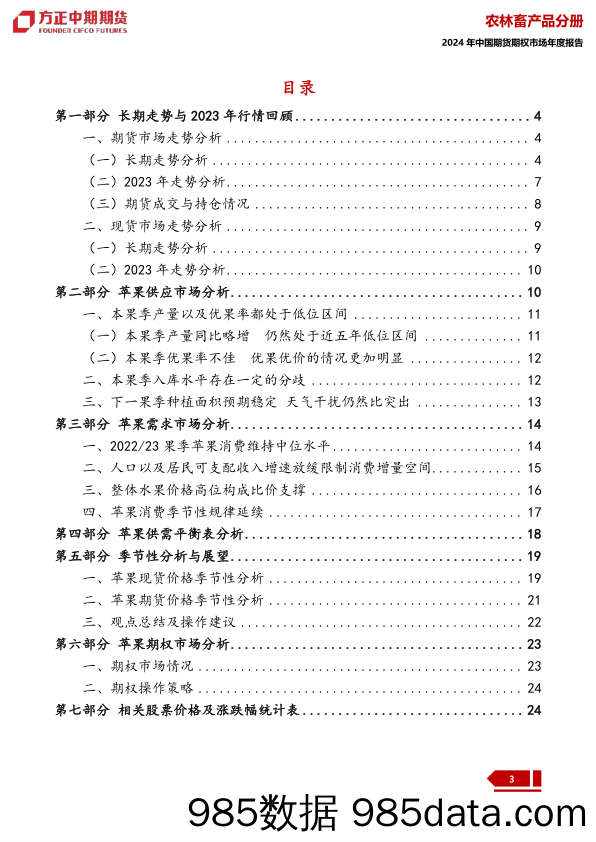 2023年苹果市场回顾与2024年展望：苹果：寒雪梅中尽 春风柳上归-20240109-方正中期期货插图2