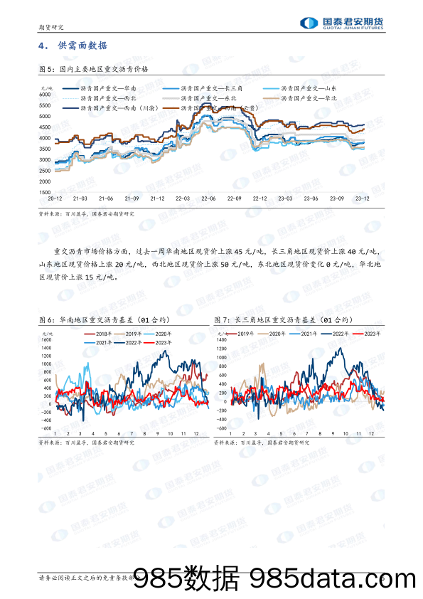 沥青：延续区间震荡，关注成本波动-20240107-国泰期货插图4