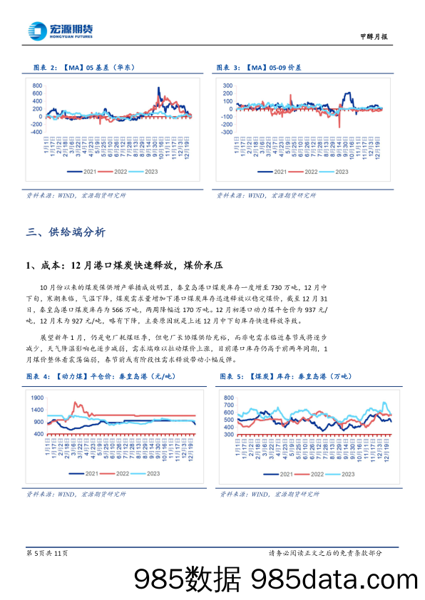 甲醇月报：中长期关注逢高沽空机会-20240105-宏源期货插图4