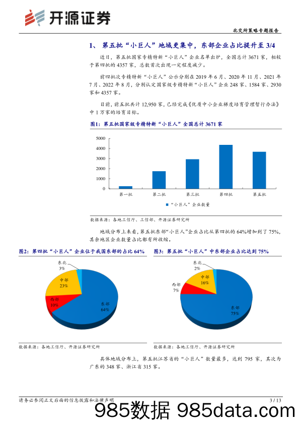 北交所策略专题报告：专精特新“小巨人”破万家，北交所占比大，机械电子化工成集群_开源证券插图2