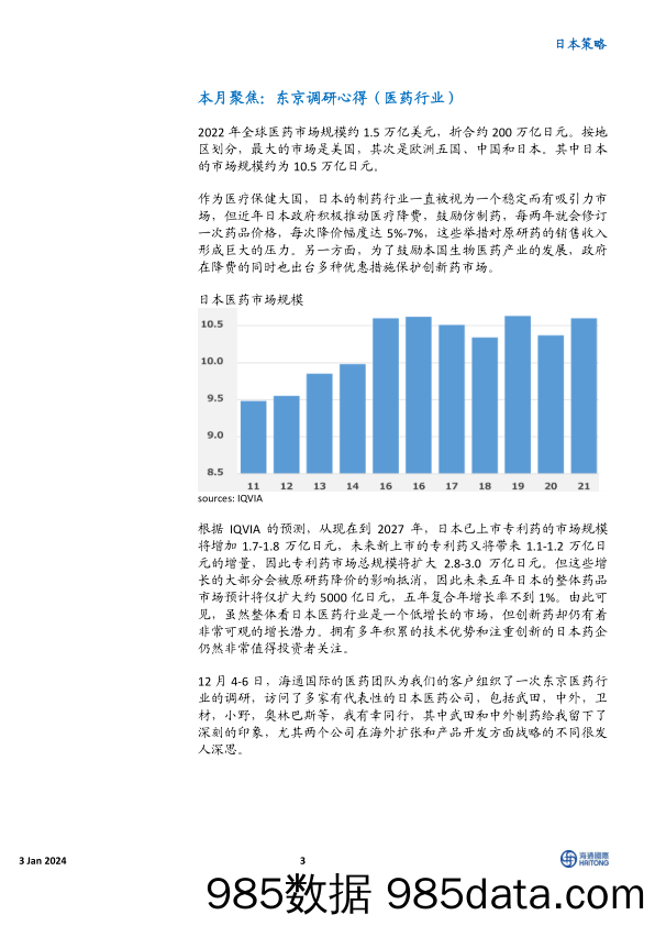 日本策略：香江观日_海通国际证券集团插图2