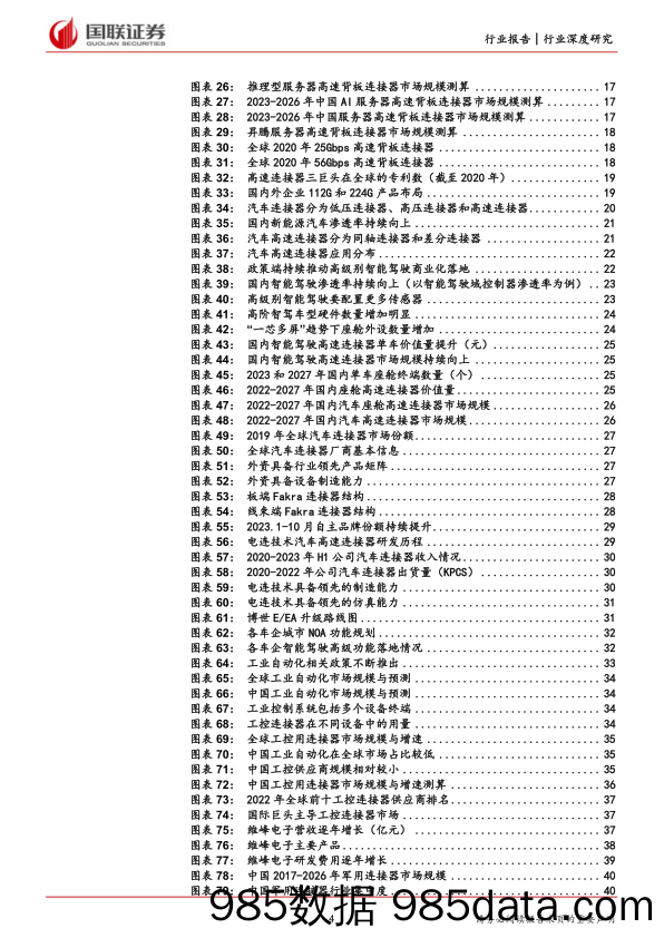 汽车&通信&电子&军工：产业变革持续进行，连接器国产替代有望加速_国联证券插图3