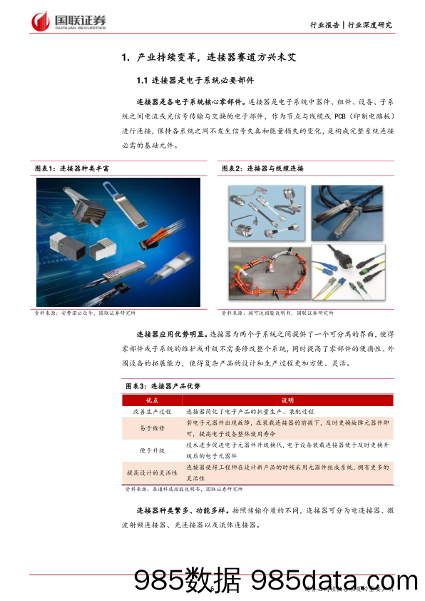 汽车&通信&电子&军工：产业变革持续进行，连接器国产替代有望加速_国联证券插图5