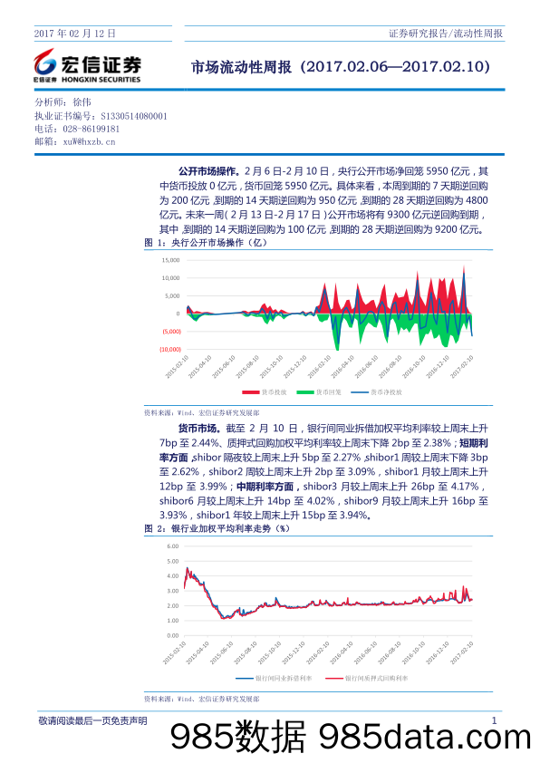 市场流动性周报_宏信证券