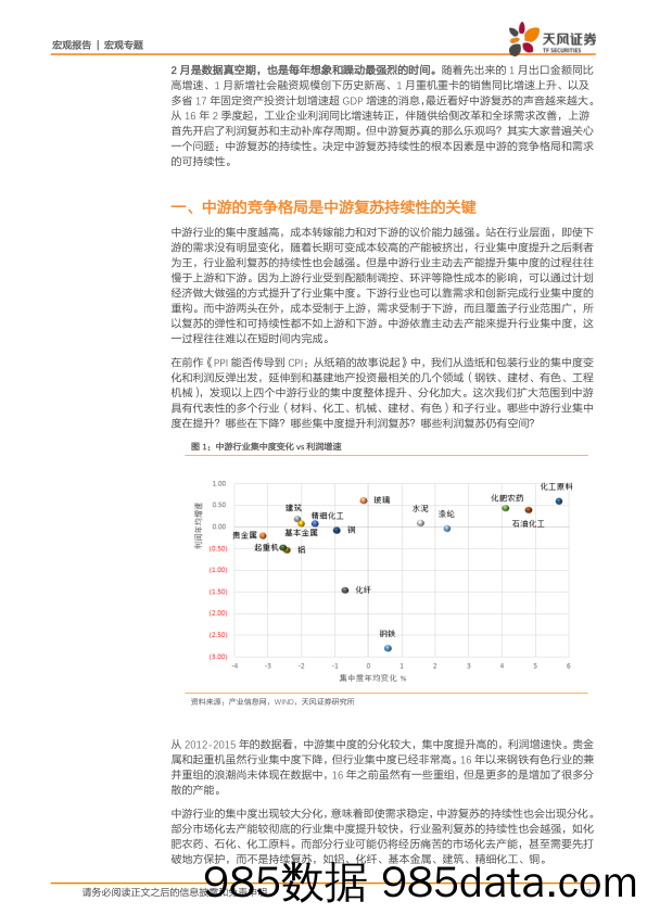 中游的竞争格局和需求的持续性，中游的复苏能否持续？_天风证券插图2