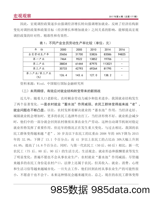 2017年《政府工作报告》解读报告之一：为何要更加重视就业导向_中国银行插图3