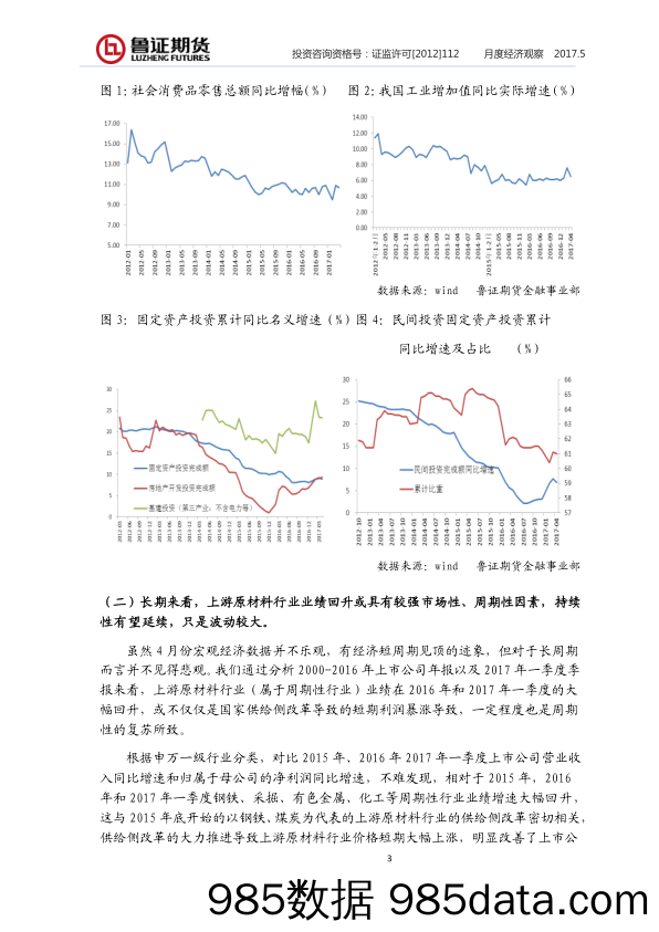 月度经济观察：中国经济短周期见顶迹象显现 国际市场超乐观情绪隐藏风险_鲁证期货插图2