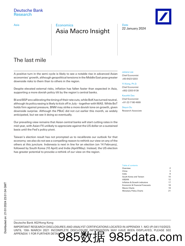 Deutsche Bank-Asia Macro Insight The last mile-106063674