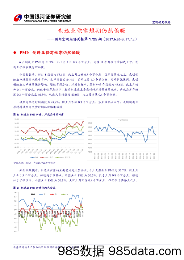 国内宏观经济周报：制造业供需短期仍然偏暖_中国银河证券插图2