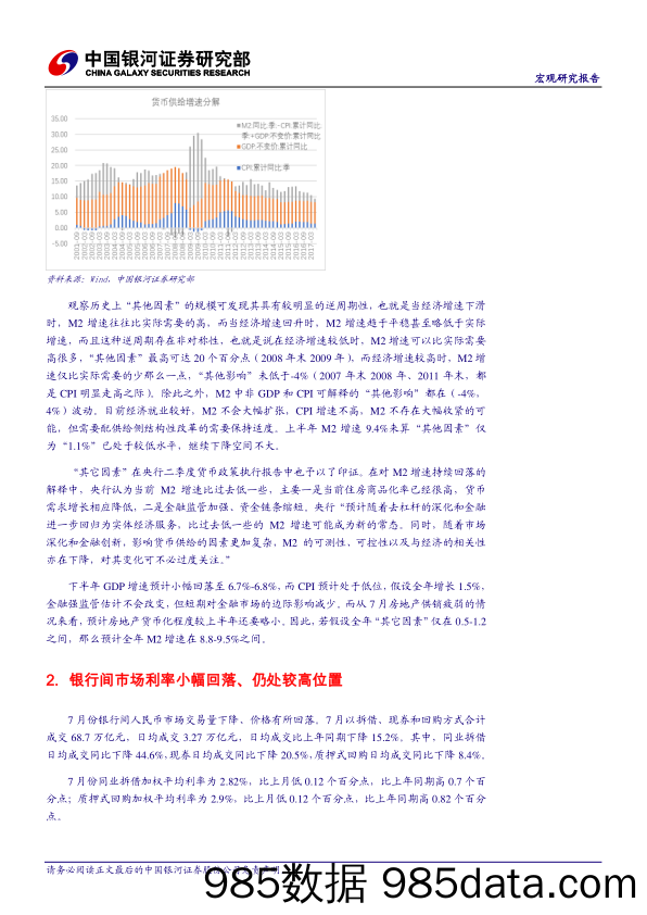 宏观研究报告：货币供给增速降中趋缓_中国银河证券插图2