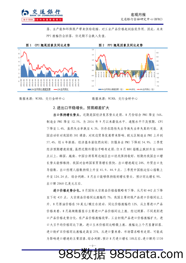 宏观月报：物价上升投资放缓 M2和汇率稳中有升_交通银行插图2