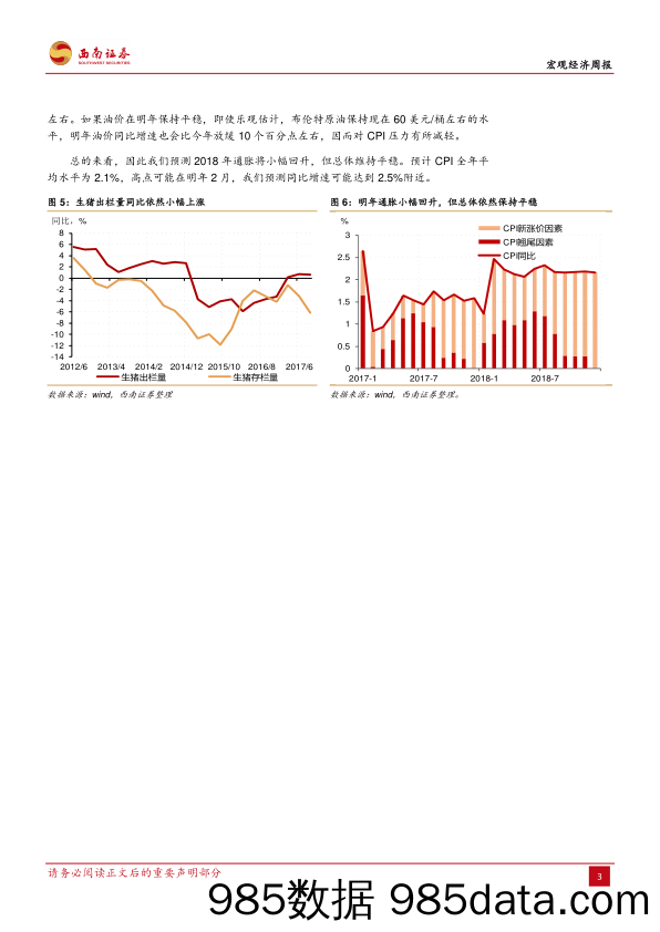 宏观经济周报：明年通胀小幅回升，但总体压力有限_西南证券插图4