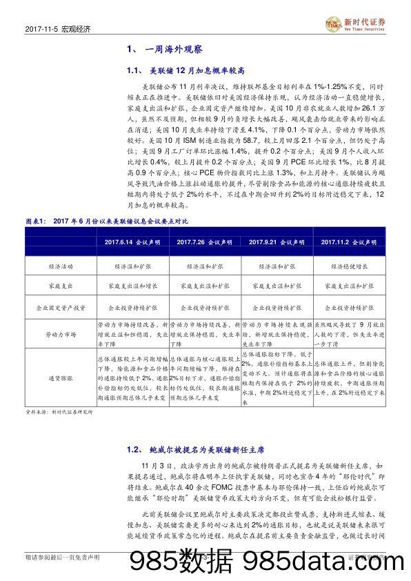 宏观经济周度观察第14期：美联储12月加息概率较高_新时代证券插图2